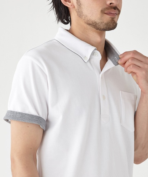 KRIFF MAYER（クリフメイヤー）の「ボタンダウンポケットポロ（ポロシャツ・メンズ・ミント/ブルー/ブラック/グレー/オフホワイト/ピンク/ネイビー/ダークグリーン/ターコイズブルー・SMALL/MEDIUM/LARGE/X-LARGE）」の14枚目の写真