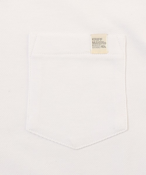 KRIFF MAYER（クリフメイヤー）の「ボタンダウンポケットポロ（ポロシャツ・メンズ・ミント/ブルー/ブラック/グレー/オフホワイト/ピンク/ネイビー/ダークグリーン/ターコイズブルー・SMALL/MEDIUM/LARGE/X-LARGE）」の20枚目の写真