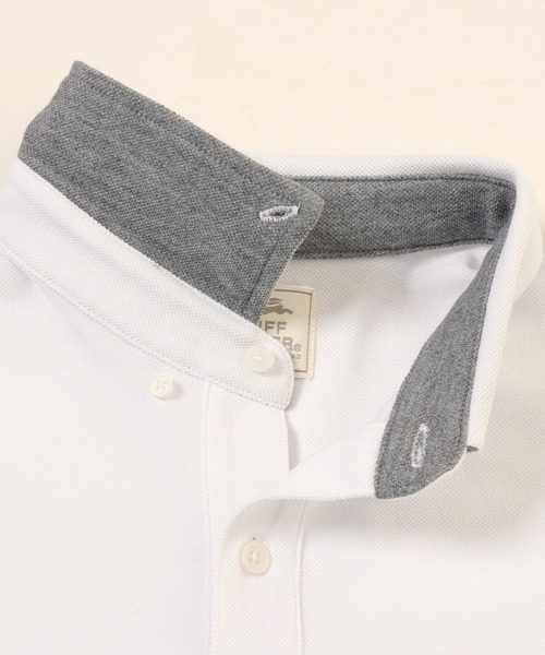 KRIFF MAYER（クリフメイヤー）の「ボタンダウンポケットポロ（ポロシャツ・メンズ・ミント/ブルー/ブラック/グレー/オフホワイト/ピンク/ネイビー/ダークグリーン/ターコイズブルー・SMALL/MEDIUM/LARGE/X-LARGE）」の17枚目の写真