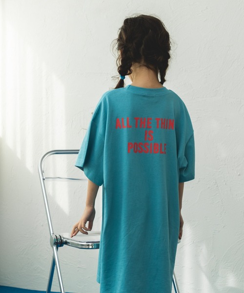 pairmanon（ペアマノン）の「バックプリントTシャツワンピース（ワンピース・キッズ・ブルー/ライトピンク/イエロー系その他/パープル・140/100/130/150/90/120/110）」の20枚目の写真