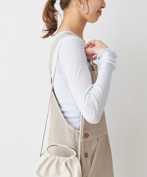 Spick & Span(スピックアンドスパン)の「シアーリブロンT(Tシャツ/カットソー・レディース・チャコールグレー/ホワイト/ベージュ/スカイブルー・FREE)」の22枚目の写真