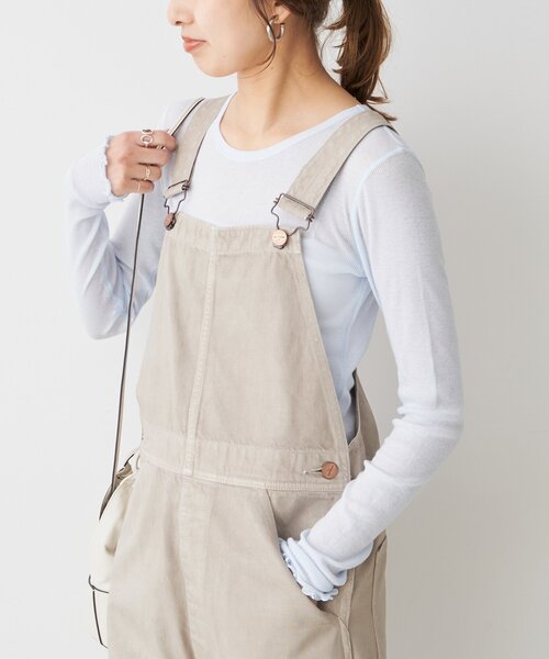 Spick & Span(スピックアンドスパン)の「シアーリブロンT(Tシャツ/カットソー・レディース・チャコールグレー/ホワイト/ベージュ/スカイブルー・FREE)」の21枚目の写真