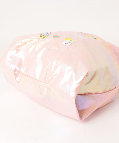 ACCOMMODE（アコモデ）の「パワーパフ ガールズ　オーロラマルシェバッグ（エコバッグ/サブバッグ・レディース・ライトブルー/ホワイト/ピンク・FREE）」の19枚目の写真