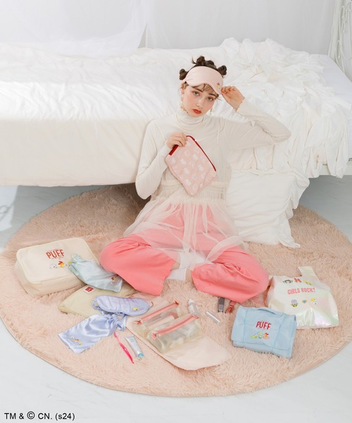 ACCOMMODE（アコモデ）の「パワーパフ ガールズ　オーロラマルシェバッグ（エコバッグ/サブバッグ・レディース・ライトブルー/ホワイト/ピンク・FREE）」の13枚目の写真