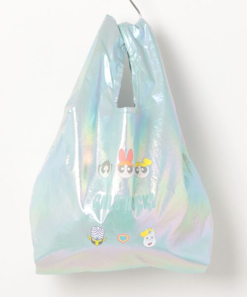 ACCOMMODE（アコモデ）の「パワーパフ ガールズ　オーロラマルシェバッグ（エコバッグ/サブバッグ・レディース・ライトブルー/ホワイト/ピンク・FREE）」の15枚目の写真