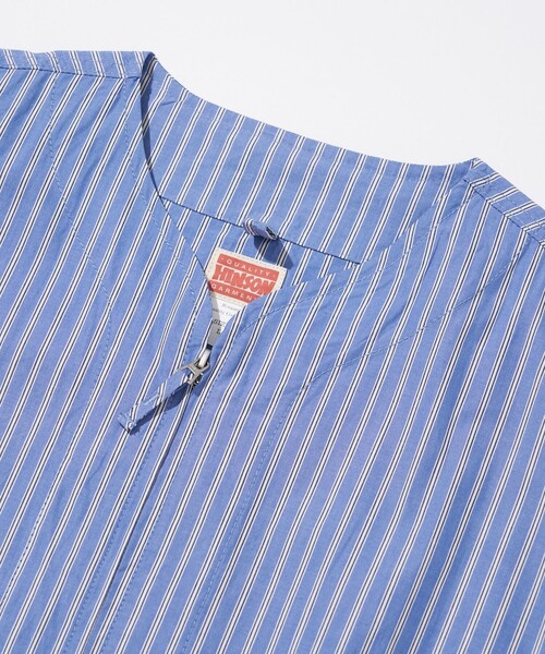 HINSON（ヒンソン）の「HINSON/ヒンソン フルジップカーデシャツ/ブロード/シャツ カーディガン（シャツ/ブラウス・メンズ・ホワイト/ブラック/オフホワイト/サックスブルー/その他13・MEDIUM/LARGE）」の12枚目の写真