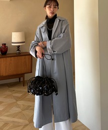 Doux archives（ドゥアルシーヴ）の「綿ナイロンロングステンカラー