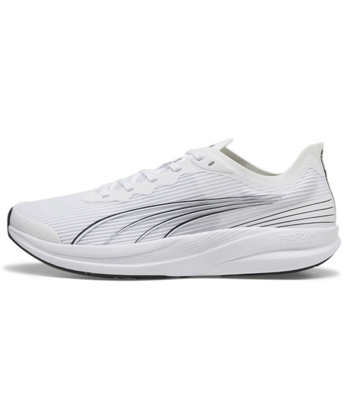 PUMA(プーマ)の「PUMA プーマ ユニセックス リディーム プロ レーサー ランニングシューズ(スニーカー・メンズ・ホワイト×ブラック/ライム/ブラック×ホワイト/オレンジ/レッド/イエロー/ブラック×イエロー・25.5cm/25.0cm/24.5cm/26.0cm/27.5cm/27.0cm/26.5cm/22.0cm/22.5cm/24.0cm/23.5cm/23.0cm/29.0cm/28.5cm/28.0cm/29.5cm/30.0cm)」の2枚目の写真