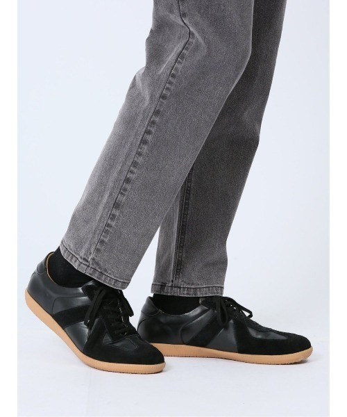 m.f.editorial（エムエフエディトリアル）の「m.f.エディトリアル メンズ スエード切替 スニーカー（スニーカー・メンズ・ブラック/ホワイト・MEDIUM/LARGE）」の14枚目の写真