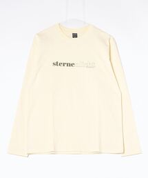 コットン天竺 / ロゴプリント クルーネック ロンTee（長袖）