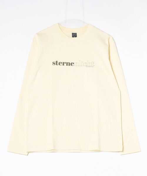 TRAP/U (トラップユー)の「コットン天竺 / ロゴプリント クルーネック ロンTee(長袖)(Tシャツ/カットソー・メンズ・ホワイト/ブラック/イエロー・M/L)」の3枚目の写真