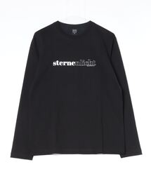 コットン天竺 / ロゴプリント クルーネック ロンTee(長袖)