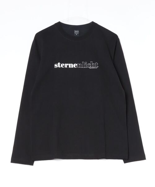 TRAP/U (トラップユー)の「コットン天竺 / ロゴプリント クルーネック ロンTee(長袖)(Tシャツ/カットソー・メンズ・ホワイト/ブラック/イエロー・M/L)」の2枚目の写真