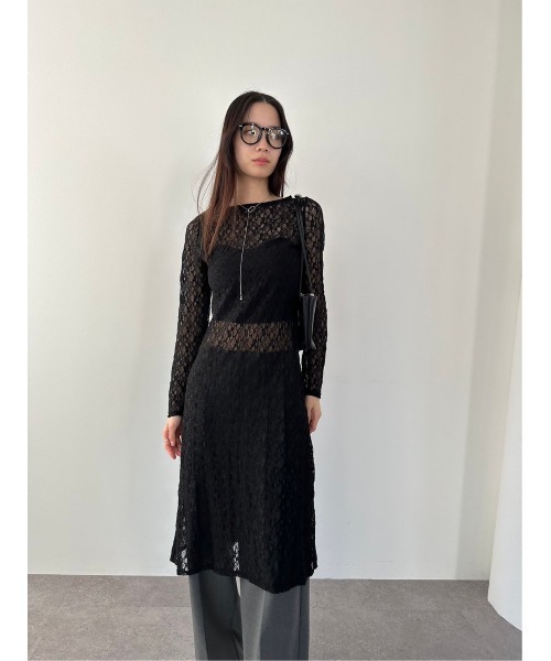 DRWCYS(ドロシーズ)の「レースシアーワンピ(ワンピース・レディース・ホワイト/ブラック・FREE)」の15枚目の写真