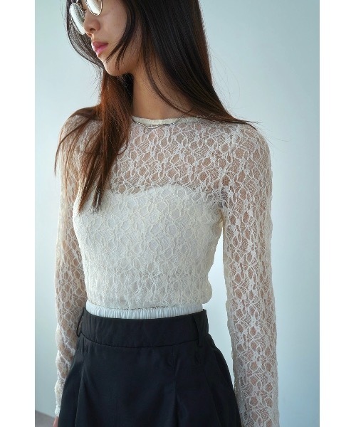 DRWCYS(ドロシーズ)の「レースシアーワンピ(ワンピース・レディース・ホワイト/ブラック・FREE)」の14枚目の写真