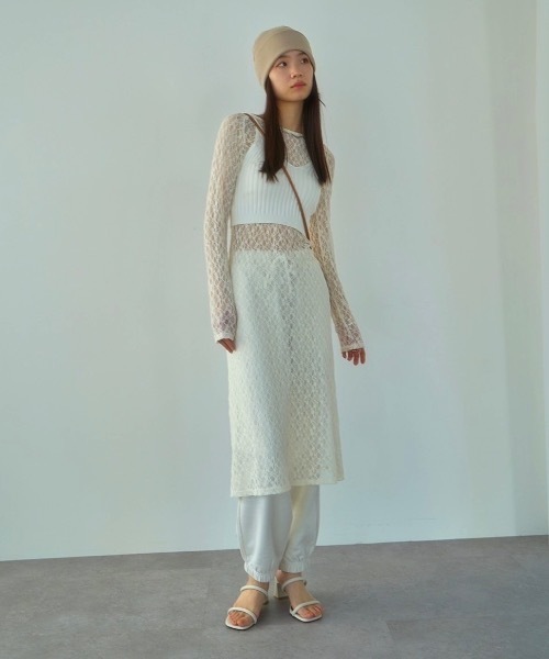 DRWCYS(ドロシーズ)の「レースシアーワンピ(ワンピース・レディース・ホワイト/ブラック・FREE)」の3枚目の写真