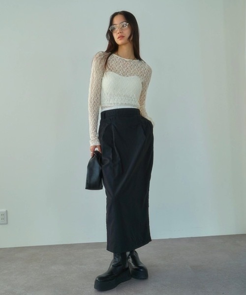 DRWCYS(ドロシーズ)の「レースシアーワンピ(ワンピース・レディース・ホワイト/ブラック・FREE)」の13枚目の写真