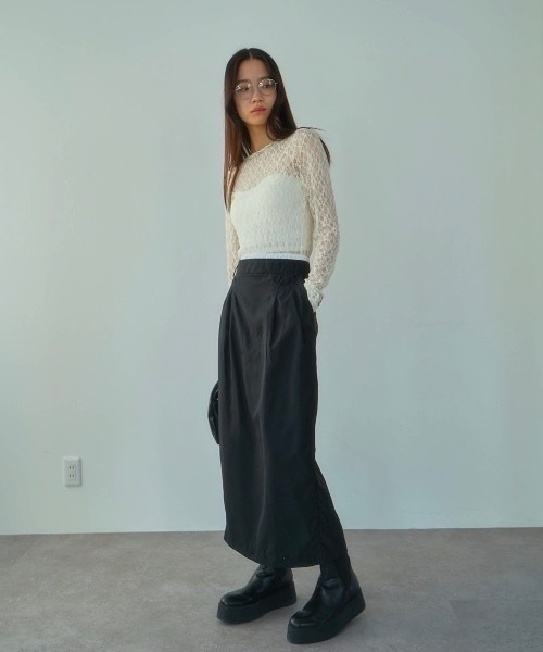 DRWCYS(ドロシーズ)の「レースシアーワンピ(ワンピース・レディース・ホワイト/ブラック・FREE)」の12枚目の写真