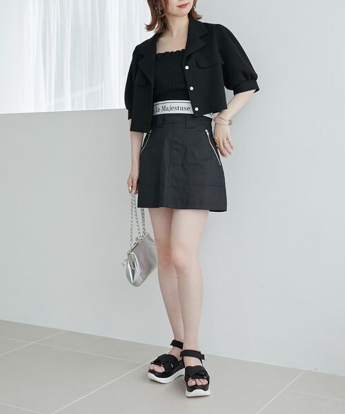 MAJESTIC LEGON（マジェスティックレゴン）の「クロスボリュームスポサン（サンダル・レディース・ベージュ/ブラック/オフホワイト・MEDIUM/LARGE）」の13枚目の写真