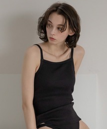 bijorie | 【bijorie】カップ付きリブスクエアキャミ／NEW BASIC 24SS(キャミソール)