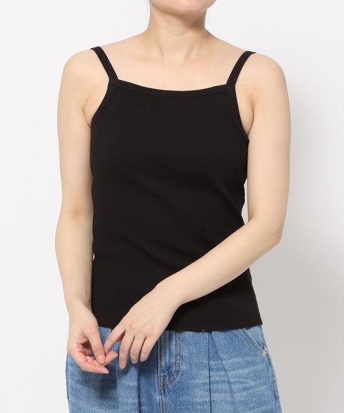 bijorie（ビジュリィ）の「【bijorie】カップ付きリブスクエアキャミ／NEW BASIC 24SS（キャミソール・レディース・グリーン系/ブラック系/マスタード/ブラック/オフホワイト・MEDIUM/LARGE/LG）」の18枚目の写真