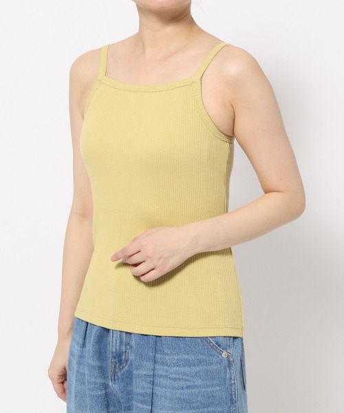 bijorie（ビジュリィ）の「【bijorie】カップ付きリブスクエアキャミ／NEW BASIC 24SS（キャミソール・レディース・グリーン系/ブラック系/マスタード/ブラック/オフホワイト・MEDIUM/LARGE/LG）」の19枚目の写真