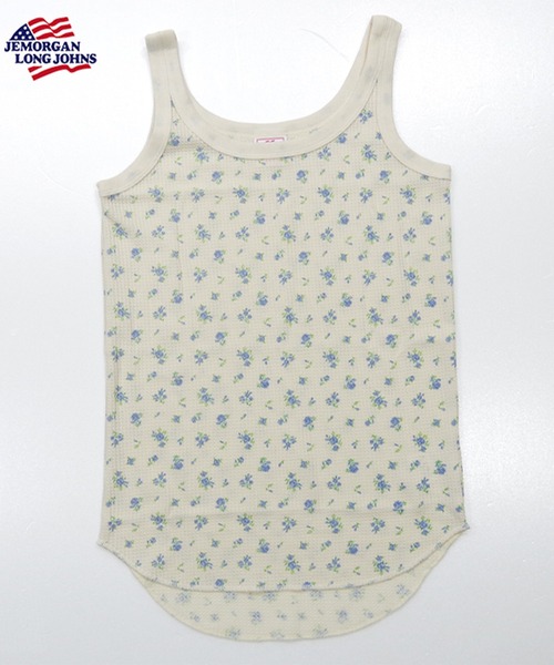 JEMORGAN(ジェーイーモーガン)の「【JEMORGAN / ジェーイーモーガン】ワッフル花柄 タンクトップ(パック入り)(タンクトップ・レディース・ピンク系/ブルー系・F)」の1枚目の写真