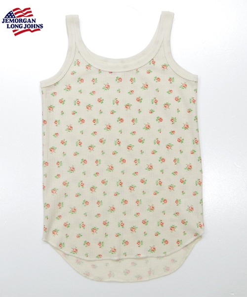 JEMORGAN(ジェーイーモーガン)の「【JEMORGAN / ジェーイーモーガン】ワッフル花柄 タンクトップ(パック入り)(タンクトップ・レディース・ピンク系/ブルー系・F)」の2枚目の写真