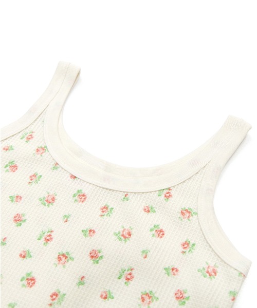 JEMORGAN(ジェーイーモーガン)の「【JEMORGAN / ジェーイーモーガン】ワッフル花柄 タンクトップ(パック入り)(タンクトップ・レディース・ピンク系/ブルー系・F)」の6枚目の写真