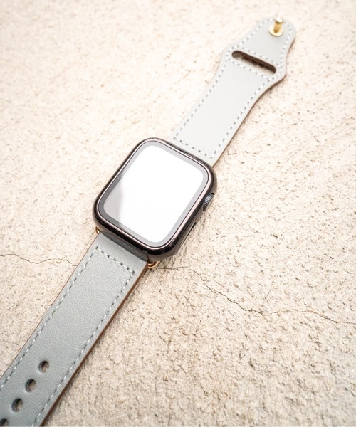 zandy(ズィーアンドワイ)の「zandy ズィーアンドワイ Apple Watch ケース&ベルトセット マットタイプ【メッキハードフルケース】 アップルウォッチカバー& レザーベルト① 本革 /// set6(デジタル腕時計・レディース・シルバーグレー/ブラック×ブラック/ゴールド×ブラウン/ゴールド×グレー/ホワイト×シルバー/ブラウン/ワインレッド/ベージュ系その他/レッド/シルバー×ブラック・S/M)」の13枚目の写真