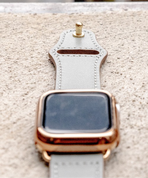 zandy(ズィーアンドワイ)の「zandy ズィーアンドワイ Apple Watch ケース&ベルトセット マットタイプ【メッキハードフルケース】 アップルウォッチカバー& レザーベルト① 本革 /// set6(デジタル腕時計・レディース・シルバーグレー/ブラック×ブラック/ゴールド×ブラウン/ゴールド×グレー/ホワイト×シルバー/ブラウン/ワインレッド/ベージュ系その他/レッド/シルバー×ブラック・S/M)」の22枚目の写真