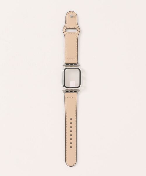 アップルウォッチ　czカバーケース　グレージュレザーベルト Apple Watch シュリンクカーフレザーバンド グレージュ【Grege】 COP01