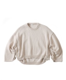 KAPOK cropped hem tuck sleeve pull(クロップド丈ヘムタックスリーブプルオーバー)