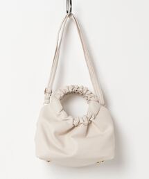 2WAYギャザーハンドルショルダーバッグ