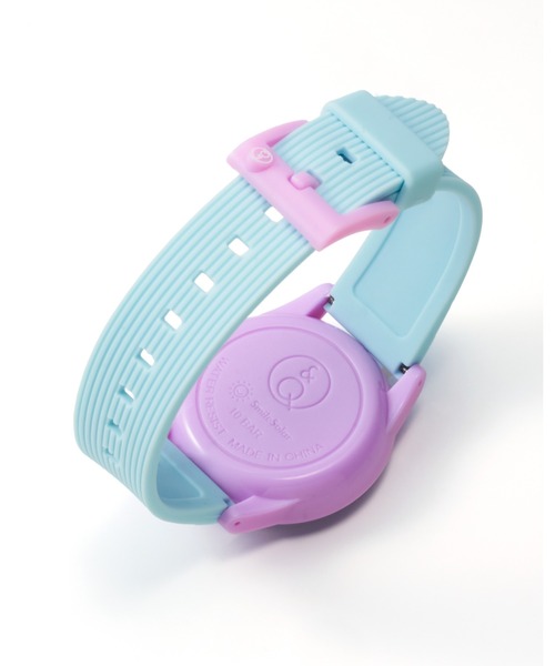Q&Q SmileSolar（キューアンドキュースマイルソーラー）の「Q&Q SmileSolar /シリーズ004（アナログ腕時計・レディース・パープル/グリーン・M）」の7枚目の写真