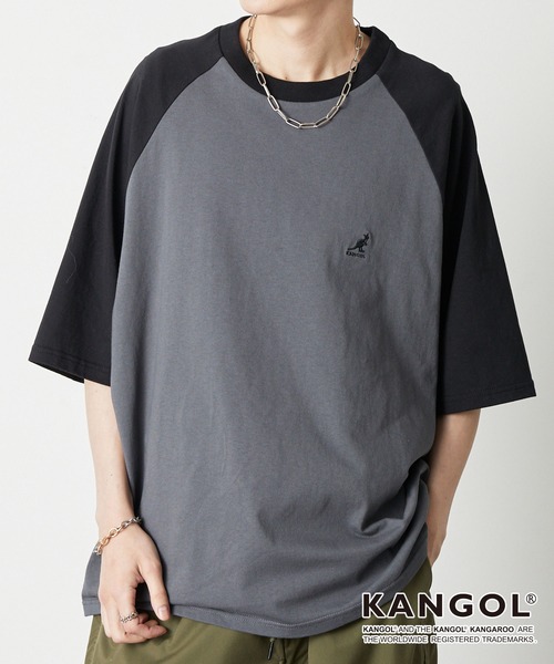KANGOL（カンゴール）の「KANGOL / カンゴール 別注 ワンポイント ロゴ刺繍 ラグランスリーブ オーバーサイズ半袖Tシャツ（Tシャツ/カットソー・メンズ・グリーン/オフホワイト/ブラック/ブラック系/チャコール/ネイビー/ボルドー・L/M）」の11枚目の写真