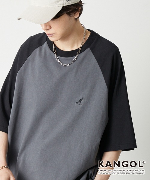 KANGOL（カンゴール）の「KANGOL / カンゴール 別注 ワンポイント ロゴ刺繍 ラグランスリーブ オーバーサイズ半袖Tシャツ（Tシャツ/カットソー・メンズ・グリーン/オフホワイト/ブラック/ブラック系/チャコール/ネイビー/ボルドー・L/M）」の13枚目の写真
