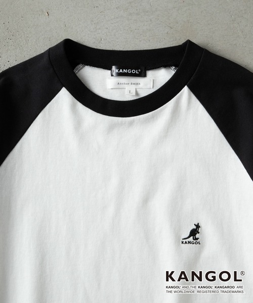 KANGOL（カンゴール）の「KANGOL / カンゴール 別注 ワンポイント ロゴ刺繍 ラグランスリーブ オーバーサイズ半袖Tシャツ（Tシャツ/カットソー・メンズ・グリーン/オフホワイト/ブラック/ブラック系/チャコール/ネイビー/ボルドー・L/M）」の20枚目の写真