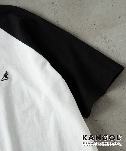 KANGOL（カンゴール）の「KANGOL / カンゴール 別注 ワンポイント ロゴ刺繍 ラグランスリーブ オーバーサイズ半袖Tシャツ（Tシャツ/カットソー・メンズ・グリーン/オフホワイト/ブラック/ブラック系/チャコール/ネイビー/ボルドー・L/M）」の21枚目の写真