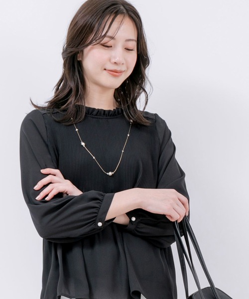 Jayro(ジャイロ)の「消しプリーツブラウス(シャツ/ブラウス・レディース・ホワイト系その他/ピンク/ブラック/サックスブルー・M)」の22枚目の写真
