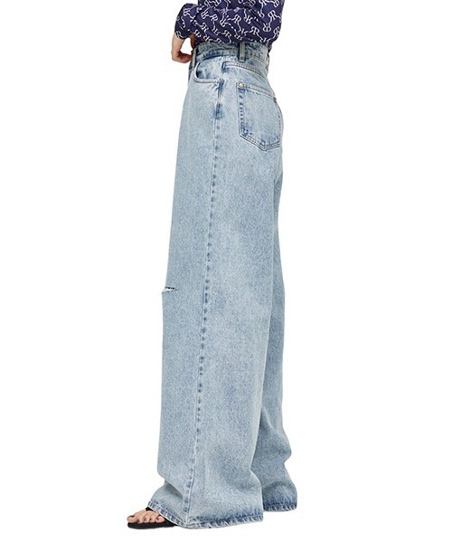 rokh（ロク）の「Rokh / ロク：KNEE CUTOUT DENIM PANTS：R1CA86[ANN]（デニムパンツ・レディース・ブルー・36）」の9枚目の写真