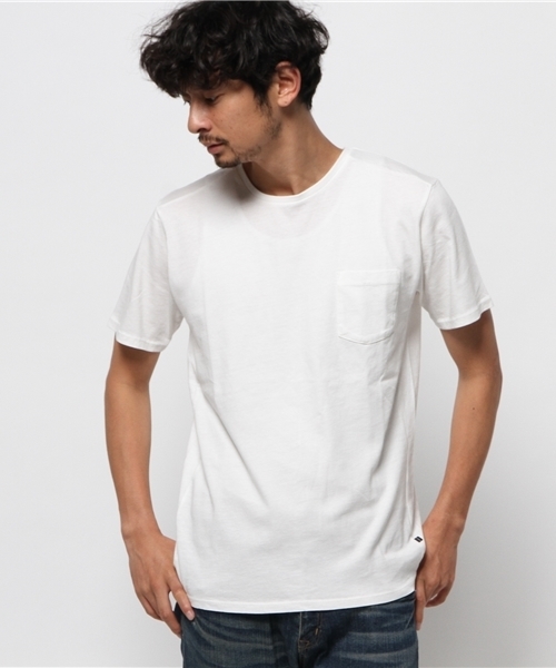 CIAOPANIC TYPY（チャオパニックティピー）の「【oblekt】オブレクトオーガニッククルーネック（Tシャツ/カットソー・メンズ・ホワイト/ネイビー/ブラック/オリーブ・MEDIUM/LARGE）」の7枚目の写真