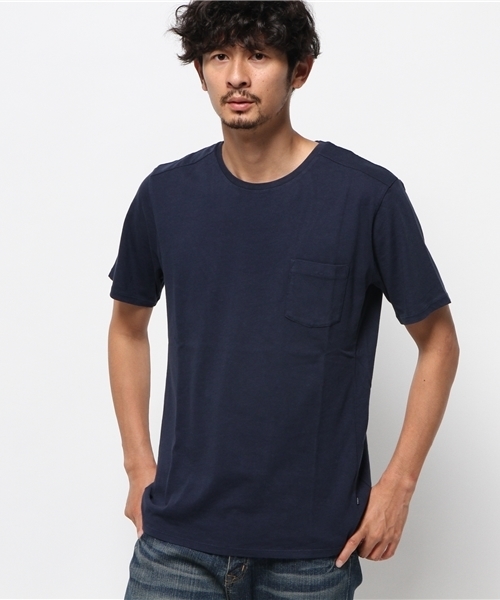 CIAOPANIC TYPY（チャオパニックティピー）の「【oblekt】オブレクトオーガニッククルーネック（Tシャツ/カットソー・メンズ・ホワイト/ネイビー/ブラック/オリーブ・MEDIUM/LARGE）」の4枚目の写真