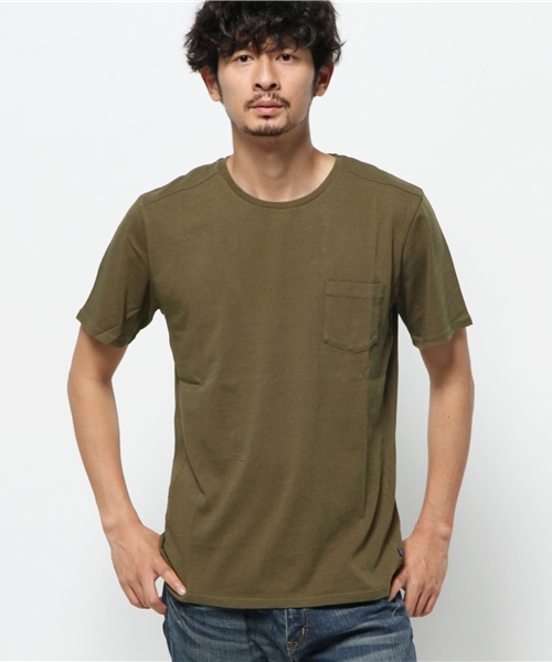 CIAOPANIC TYPY（チャオパニックティピー）の「【oblekt】オブレクトオーガニッククルーネック（Tシャツ/カットソー・メンズ・ホワイト/ネイビー/ブラック/オリーブ・MEDIUM/LARGE）」の3枚目の写真