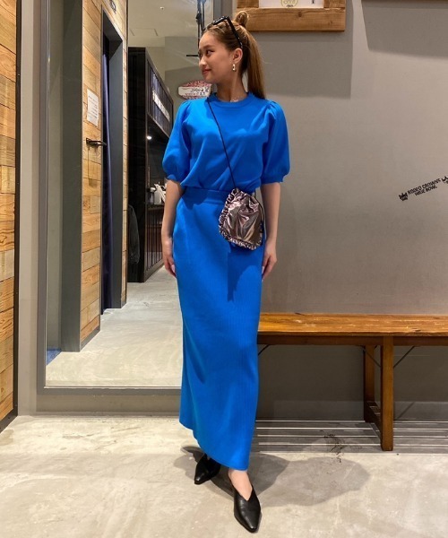 RODEO CROWNS WIDE BOWL（ロデオクラウンズワイドボウル）の「リブニットスカート（スカート・レディース・ブラック/オレンジ/ブルー・FREE）」の22枚目の写真