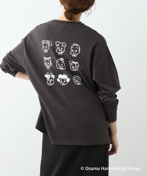 LEPSIM（レプシィム）の「【OSAMU GOODS×LEPSIM】ロングTシャツ　112274（Tシャツ/カットソー・レディース・グレー/チャコールグレー/ベージュ系その他/ホワイト/ホワイト系その他/ベージュ・FREE）」の4枚目の写真
