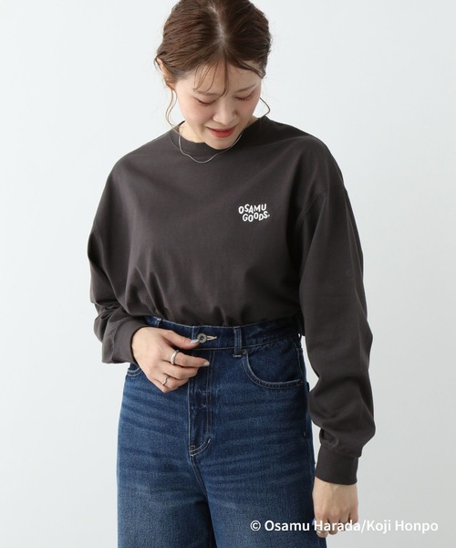 LEPSIM（レプシィム）の「【OSAMU GOODS×LEPSIM】ロングTシャツ　112274（Tシャツ/カットソー・レディース・グレー/チャコールグレー/ベージュ系その他/ホワイト/ホワイト系その他/ベージュ・FREE）」の11枚目の写真