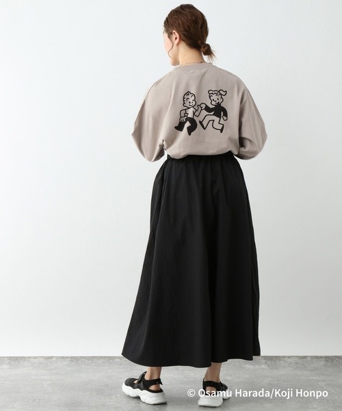 LEPSIM（レプシィム）の「【OSAMU GOODS×LEPSIM】ロングTシャツ　112274（Tシャツ/カットソー・レディース・グレー/チャコールグレー/ベージュ系その他/ホワイト/ホワイト系その他/ベージュ・FREE）」の15枚目の写真