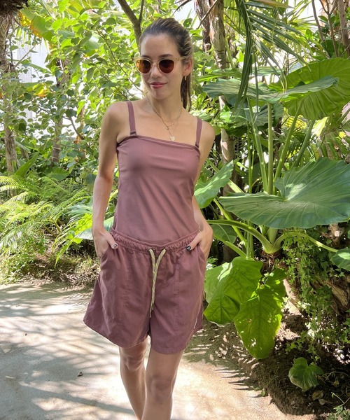 ROXY（ロキシー）の「BITTER SWEET SHORTS/ロキシーウエストゴムサーフトランクス (水着）（水着・レディース・カーキ/ブラウン/ブルー/ブラック・SMALL/MEDIUM/LARGE）」の3枚目の写真