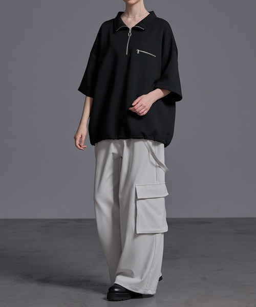 【TOTEME トーテム】カットソー ドレープ ジャージー ブラック TOTEME ストレッチジャージー トップス ドレープ入り | NET-A-PORTER